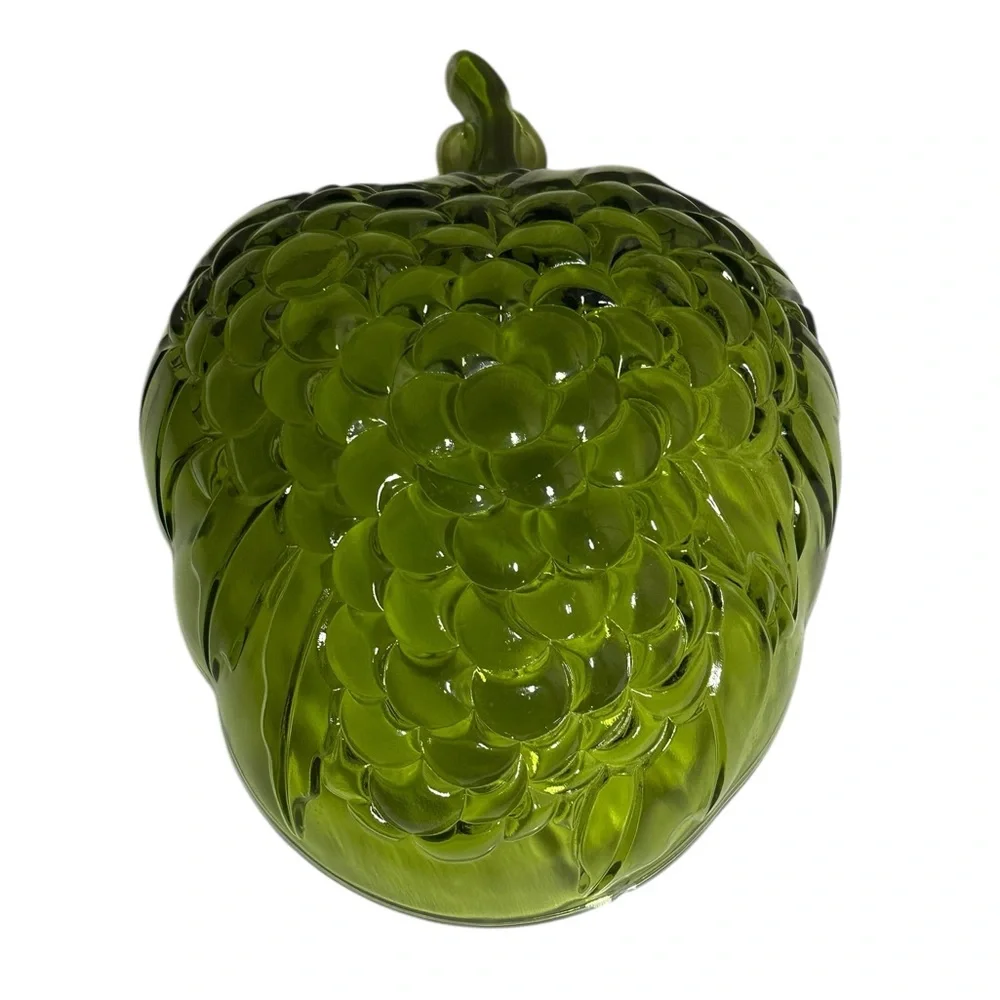 Vintage Indiana‎ Green Glass Grape Plate